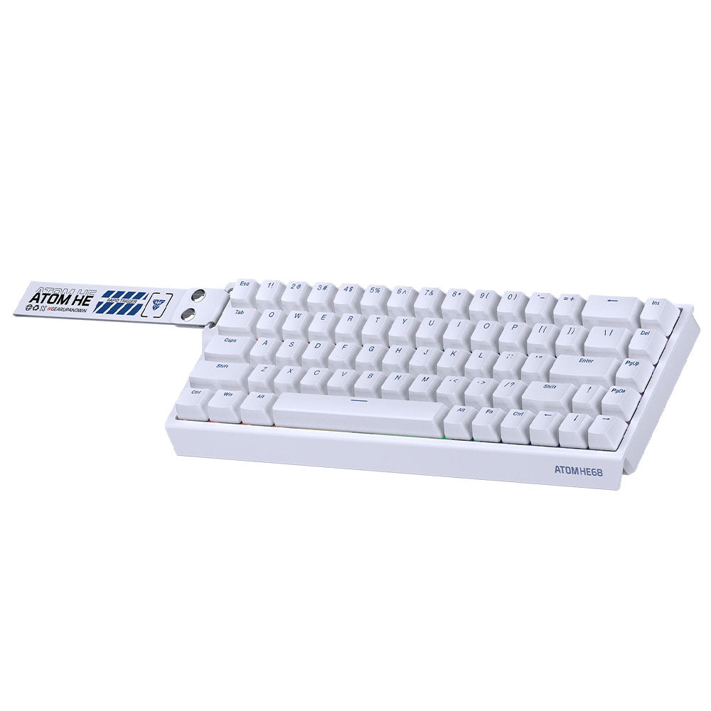 Fantech ATOM HE68 8K Wired Magnetic Keyboard (White) (Magnetic Emerald Switch)
