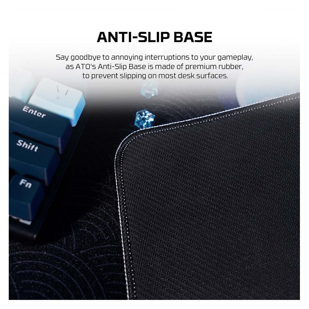 Fantech Anti-Slip Premium Rubber Desk Pad 900 x 400 x 4mm (Black)