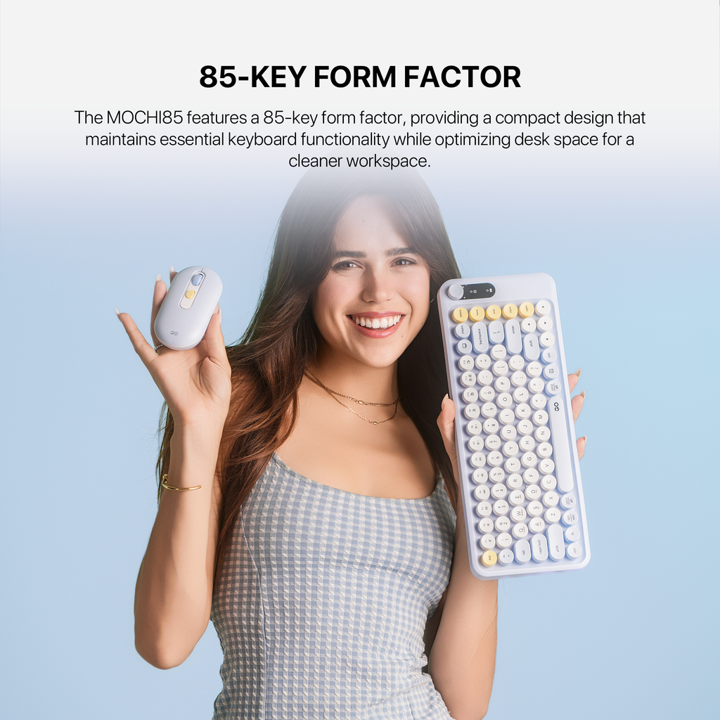 Fantech GO MOCHI85 Wireless Keyboard and Mouse Combo (Purple)