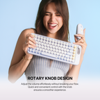 Fantech GO MOCHI85 Wireless Keyboard and Mouse Combo (Purple)