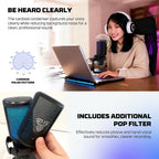 Fantech LEVIOSA WAVE Wireless Gaming Desktop Microphone (White) Online