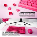 Fantech MAXFIT8 QMK Wireless Mechanical Keyboard (Pink) (White Switch)