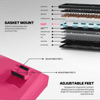 Fantech MAXFIT8 QMK Wireless Mechanical Keyboard (Pink) (White Switch)