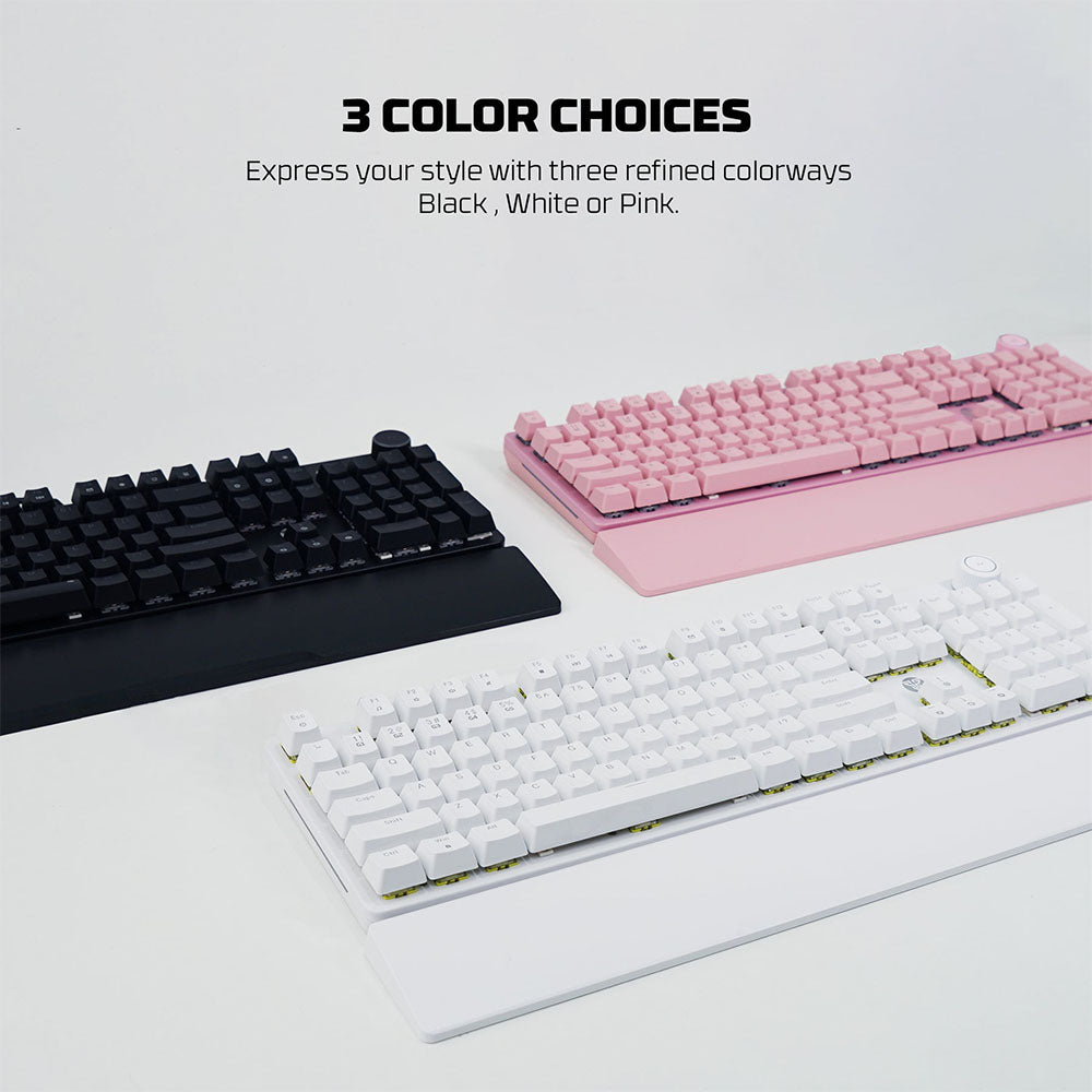 Fantech MAXPOWER II Wired Hot-Swappable RGB Keyboard (Black) (Lemon Zest Switch)
