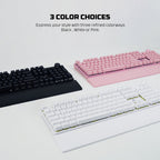 Fantech MAXPOWER II Wired Hot-Swappable RGB Keyboard (Pink) (Lemon Zest Switch)