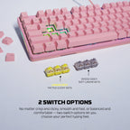 Fantech MAXPOWER II Wired Hot-Swappable RGB Keyboard (Pink) (Speed Grey Switch)