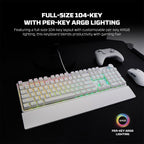 Fantech MAXPOWER II Wired Hot-Swappable RGB Keyboard (Pink) (Speed Grey Switch)