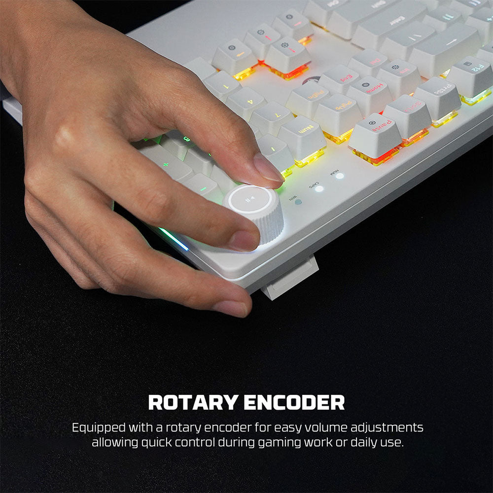 Fantech MAXPOWER II Wired Hot-Swappable RGB Keyboard (Black) (Speed Grey Switch)