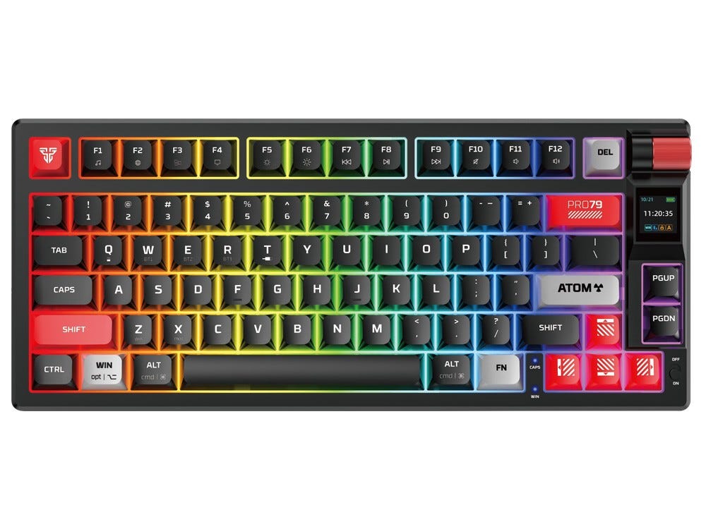 Fantech MK917 ATOM PRO79 Wireless Mechanical Keyboard (Black) (Red Switch)