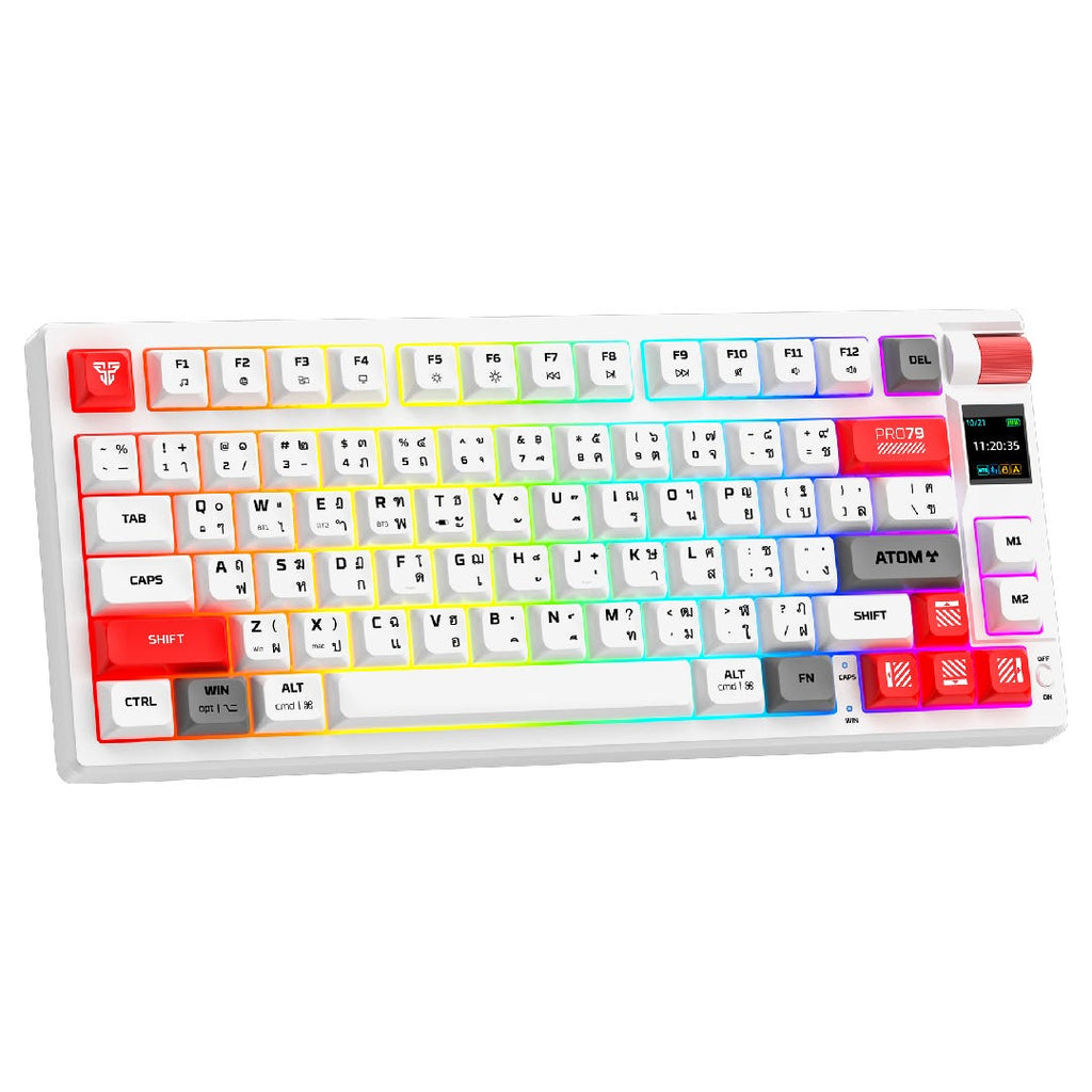 Fantech MK917 ATOM PRO79 Wireless Mechanical Keyboard (White) (Red Switch)