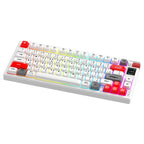 Fantech MK917 ATOM PRO79 Wireless Mechanical Keyboard (White) (Red Switch)