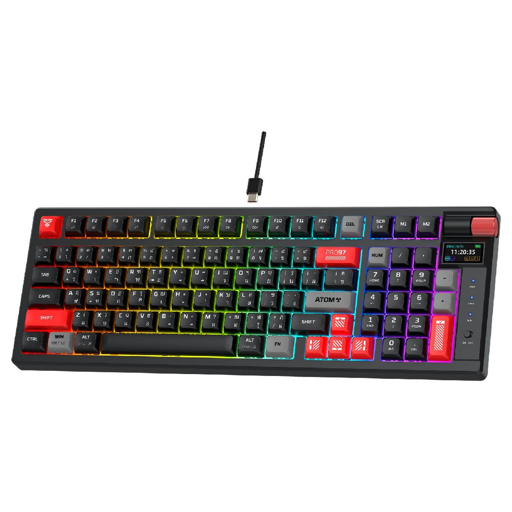 Fantech MK918 ATOM PRO97 Wireless Mechanical Keyboard (Black) (Red Switch)