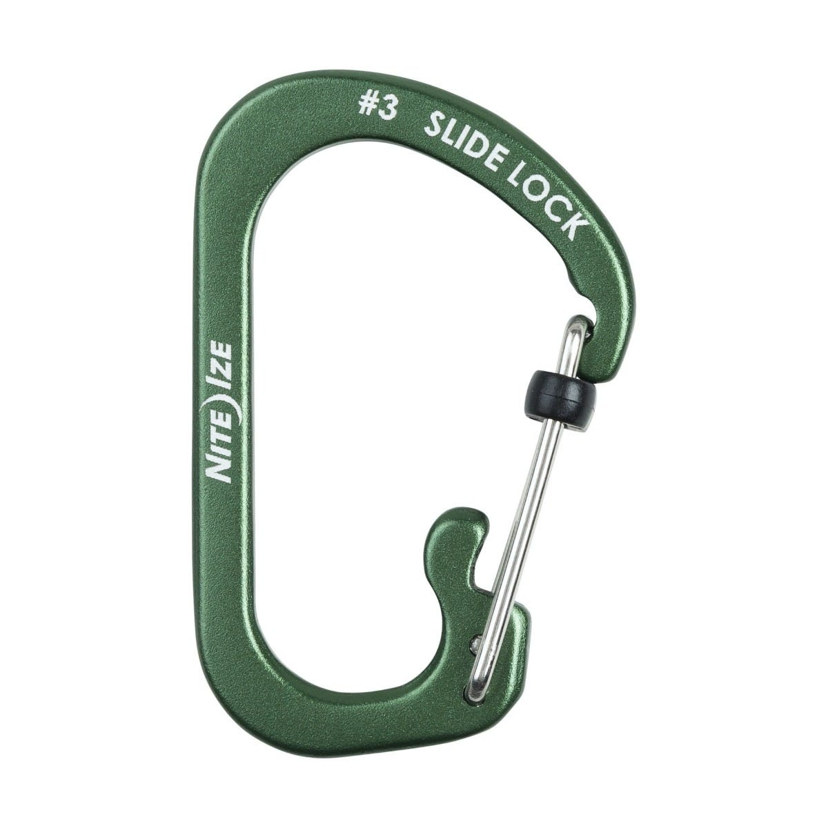 Nite Ize SlideLock Carabiner Aluminium #3 - Olive