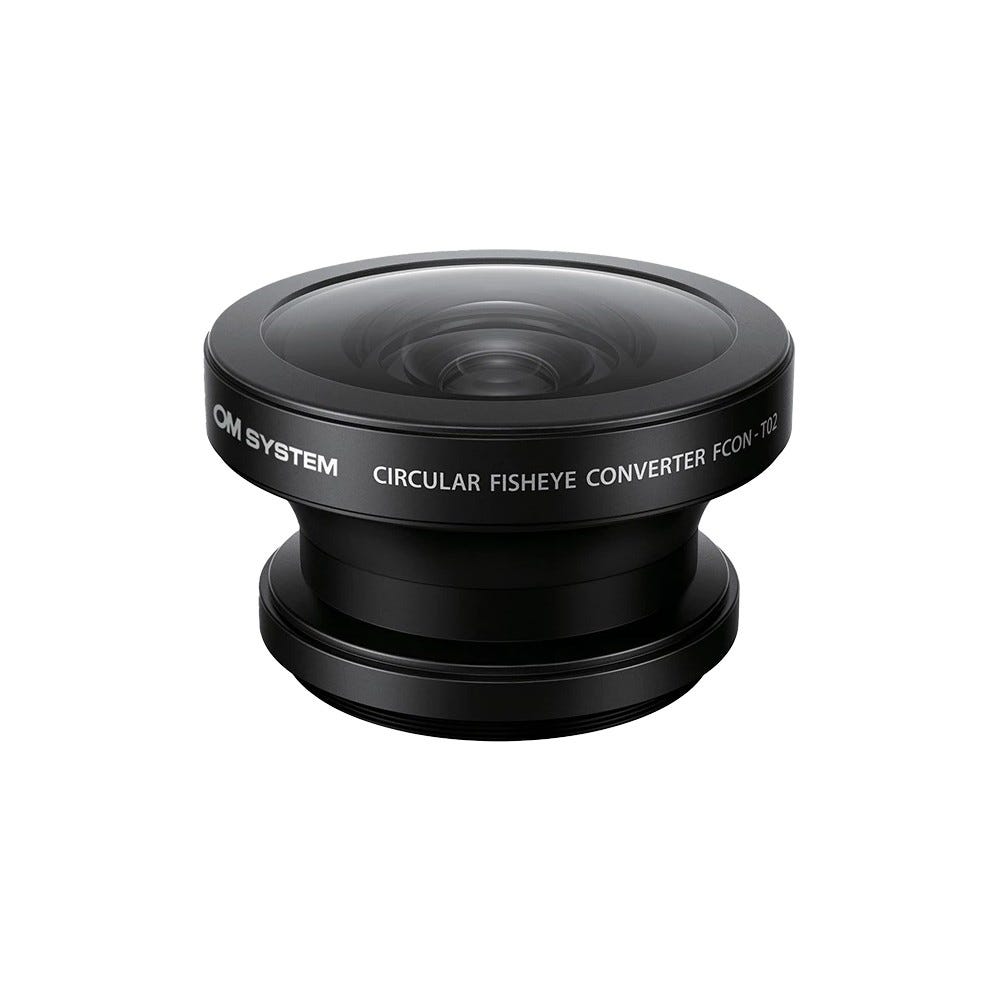 OM SYSTEM FCON-T02 Fisheye Converter Lens - Black