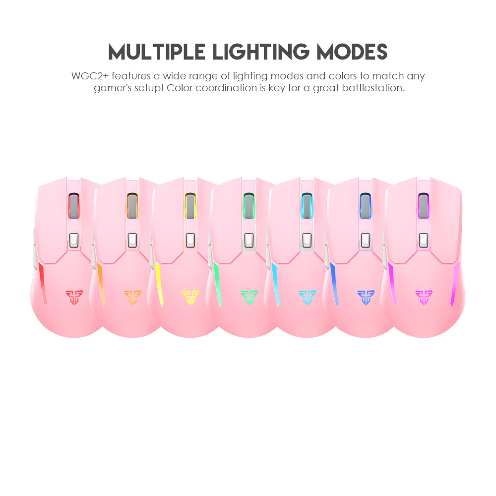  Fantech VENOM II WGC2 Wireless Gaming Mouse (Pink)