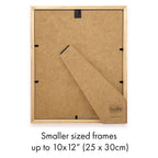 Deluxe Gallery Photo Wall Frame Set H - 5 Frames - Chestnut