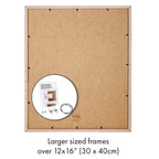 Deluxe Gallery Photo Wall Frame Set E - 8 Frames - Chestnut