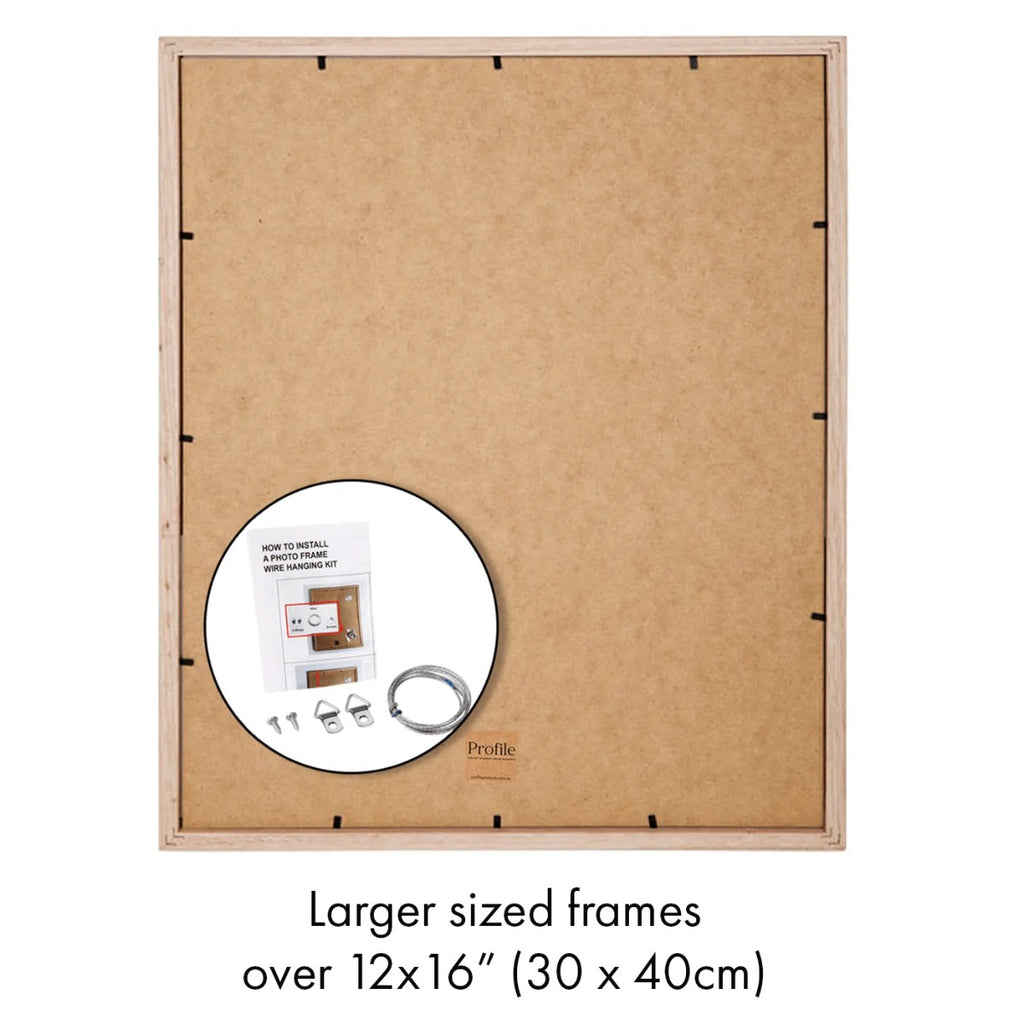 Deluxe Gallery Photo Wall Frame Set D - 8 Frames - Stone Ash
