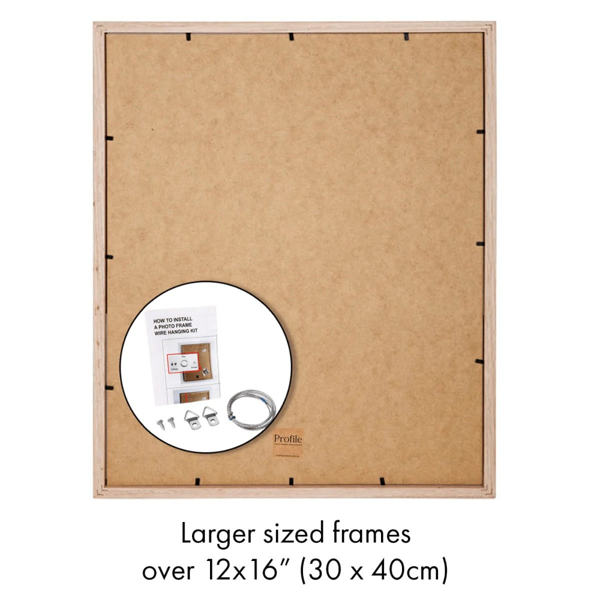 Deluxe Gallery Photo Wall Frame Set B - 6 Frames - Polar Birch 