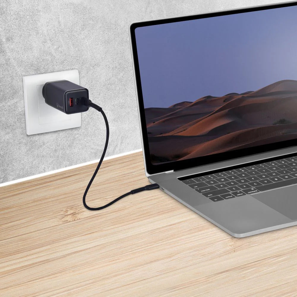 Bonelk Eco Series 65W PD Wall Charger 3 x USB-C (Black) 