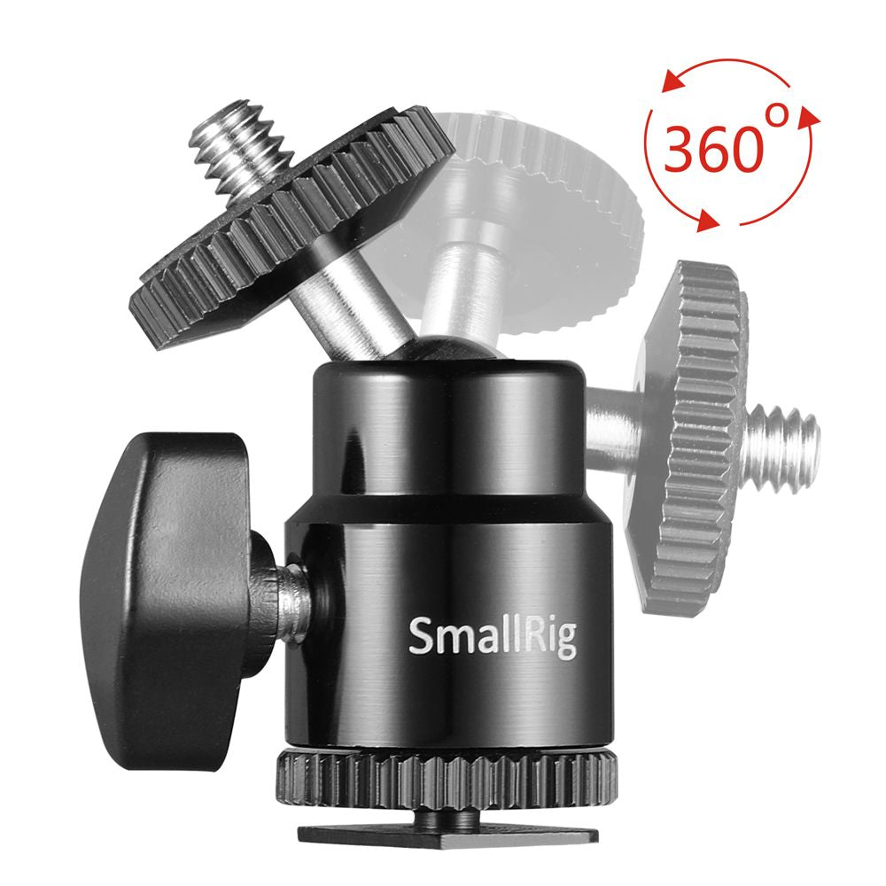 SmallRig 1/4 Camera Hot shoe Mount with Additional 1/4 Screw (2pcs Pack)2059