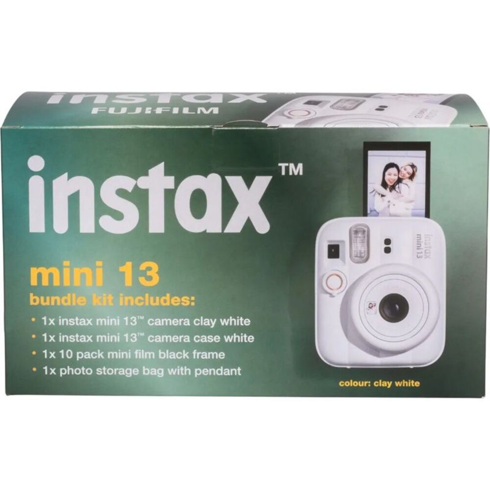 FUJIFILM INSTAX Mini 13 Xmas Bundle - Clay White