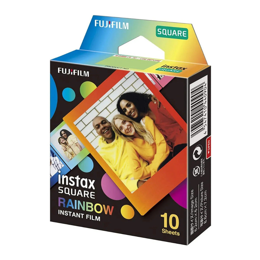 EXPIRED FUJIFILM INSTAX SQUARE Rainbow Film - 10 Pack