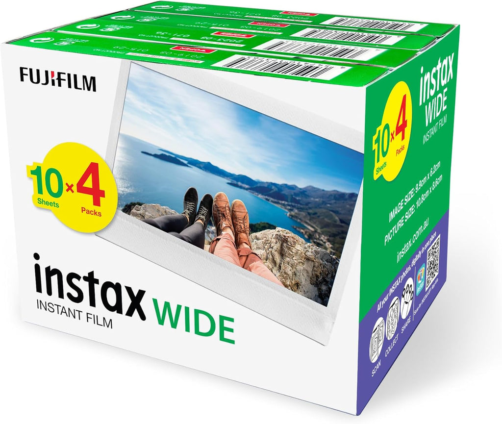 FUJIFILM INSTAX WIDE White Film (40 Pack)