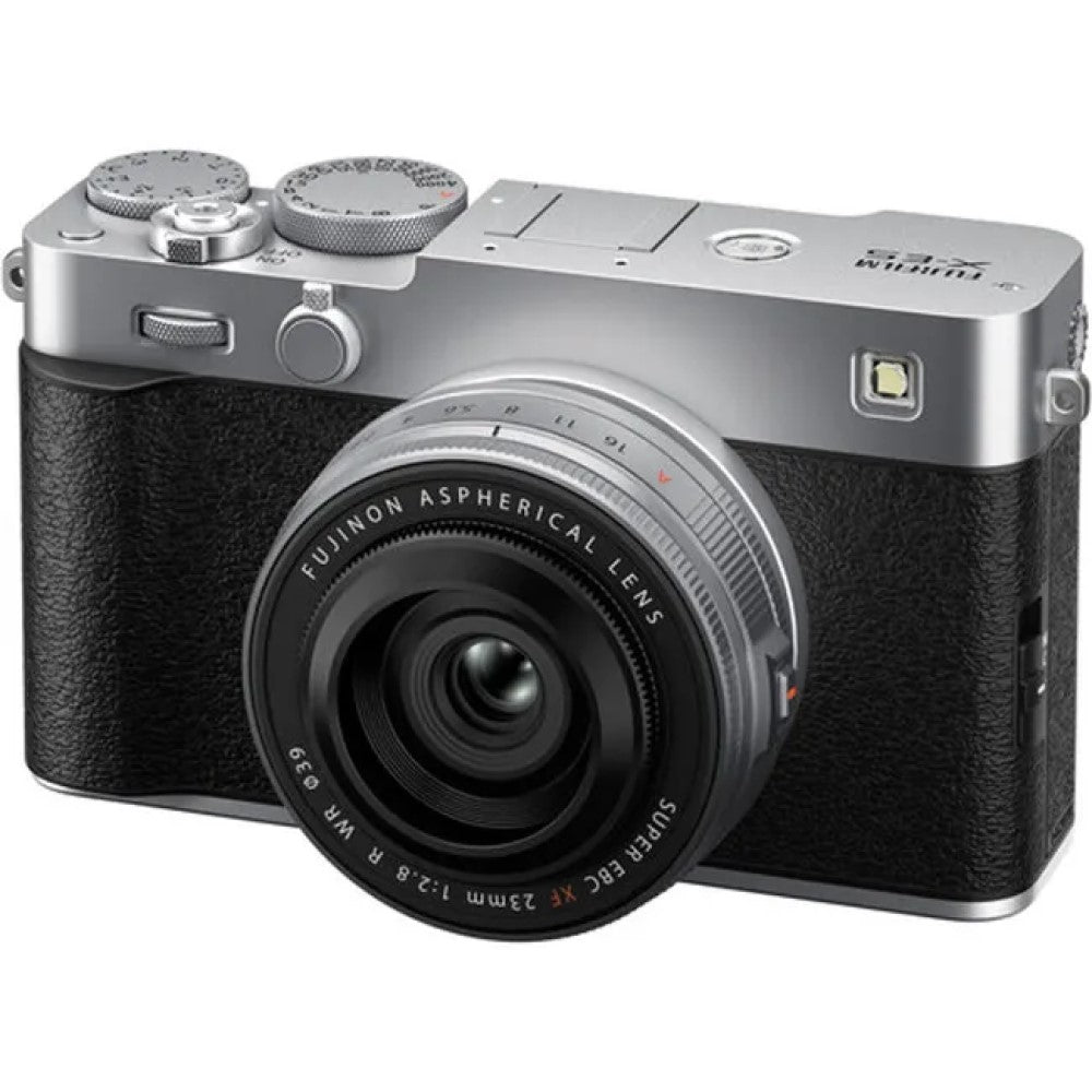 FUJIFILM X-E5 Camera w/ XF 23mm f/2.8 R WR Lens (Silver)