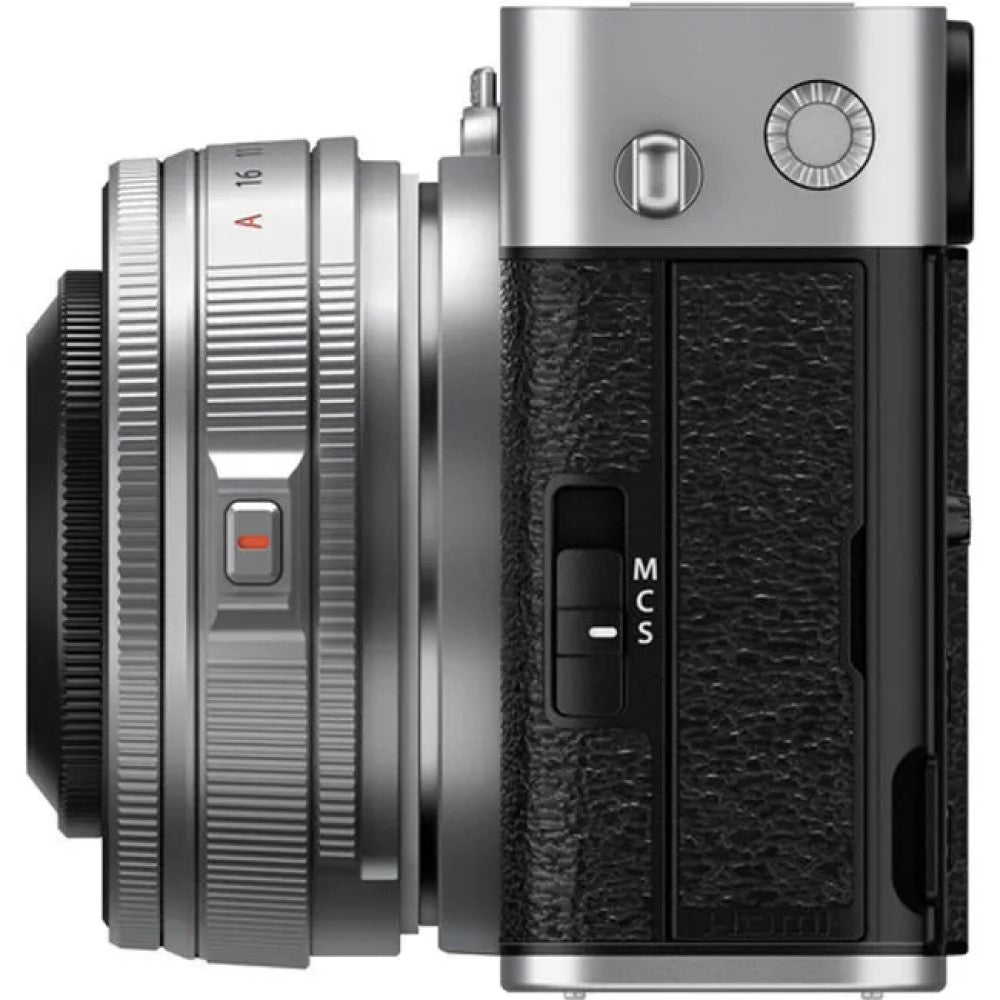 FUJIFILM X-E5 Camera w/ XF 23mm f/2.8 R WR Lens (Silver)