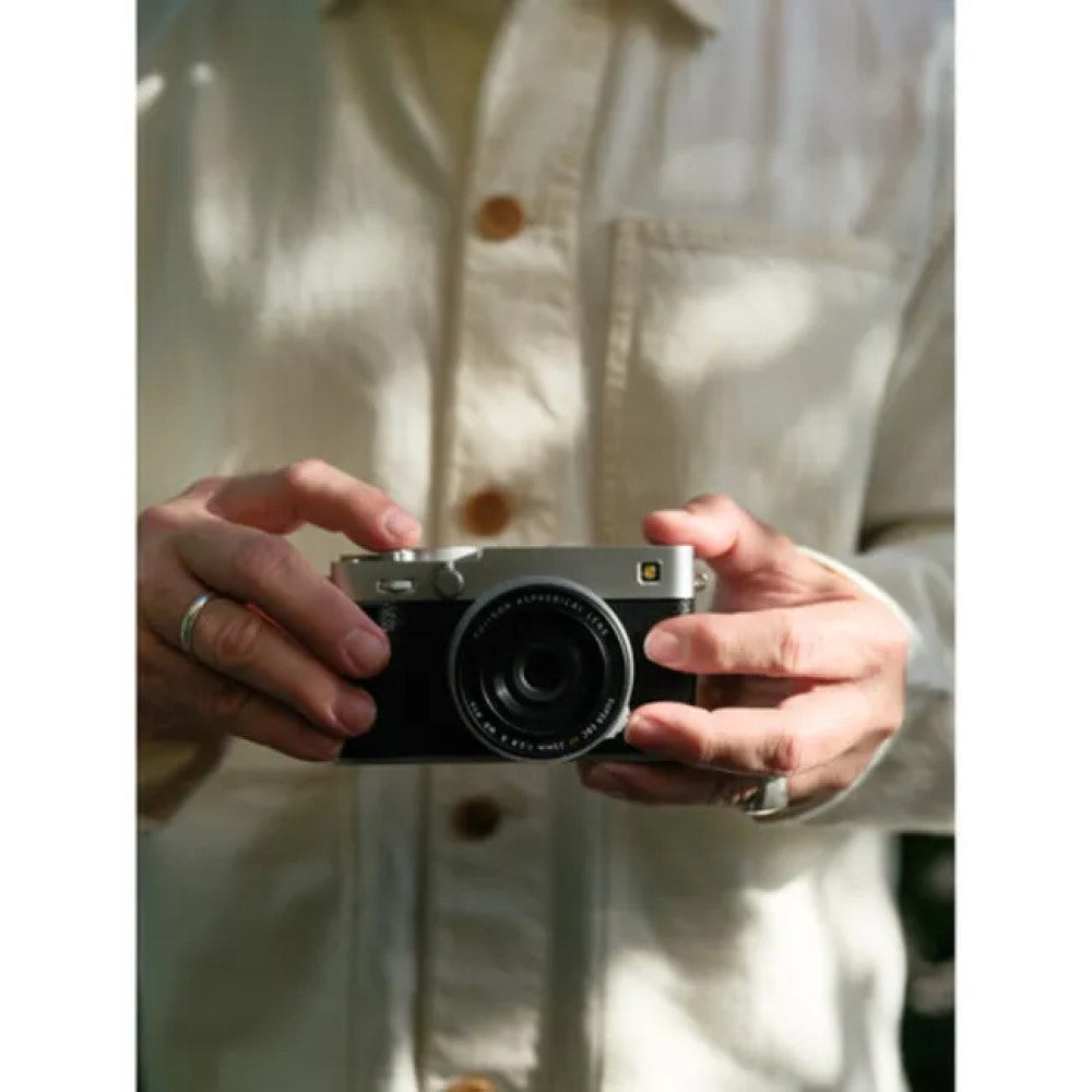 FUJIFILM X-E5 Camera w/ XF 23mm f/2.8 R WR Lens (Silver)