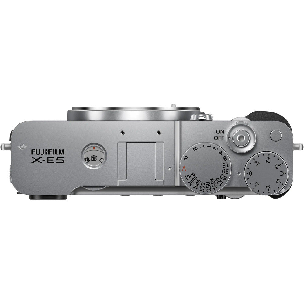 FUJIFILM X-E5 Silver with Sigma 18-50mm f/2.8 DC DN