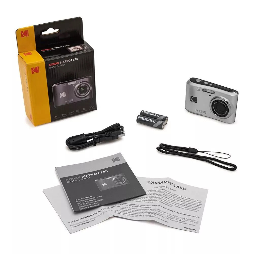 Kodak PIXPRO FZ45 Digital Camera (Silver)