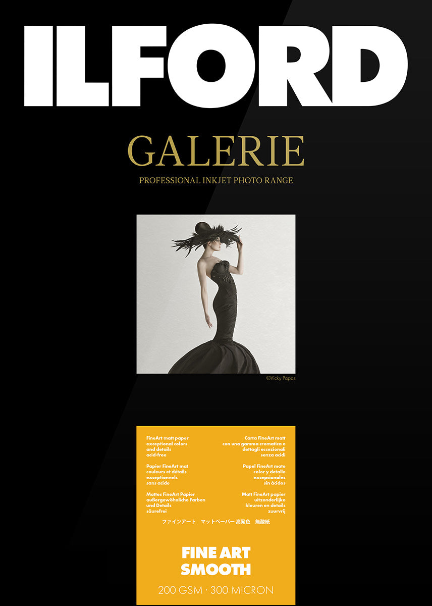 Ilford Galerie Fine Art Smooth 200gsm 17" 43.cm x 15m Roll GPFAS