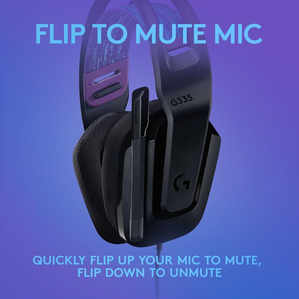 Logitech G335 Wired Gaming Headset - Black
