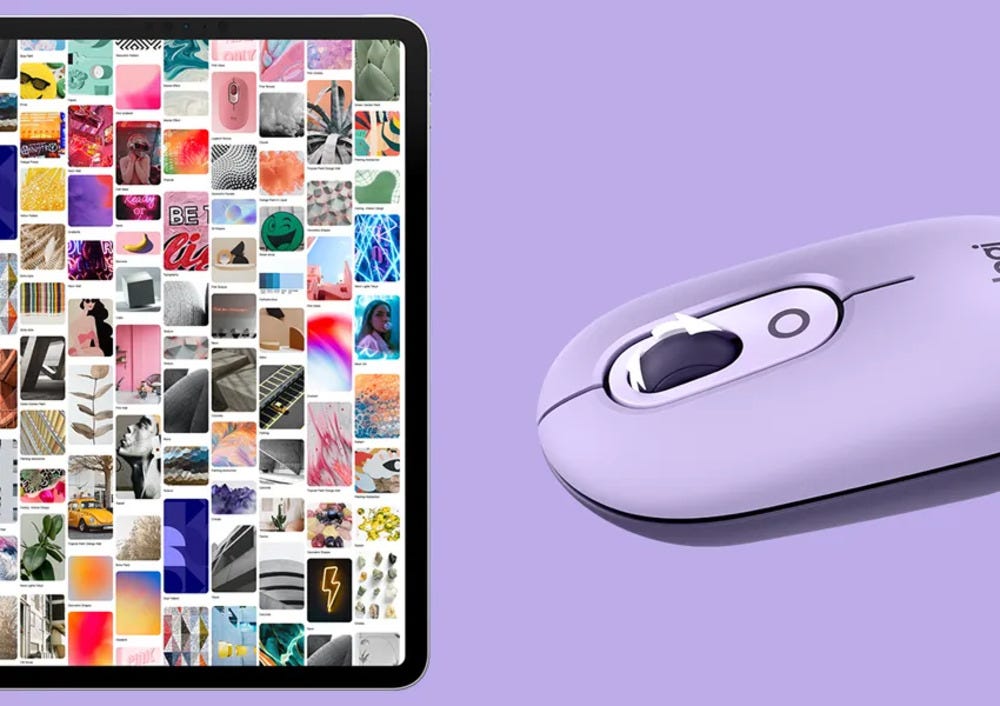 Logitech POP Wireless Mouse with Emoji (Cosmos Lavender) 