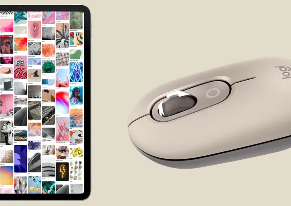 Logitech POP Wireless Mouse with Emoji (Mist Sand)