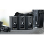 Jupio Prime Triple Charger and Card Holder - Fujifilm NP-W235