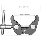 SmallRig Super Clamp with 1/4 and 3/8 Thread (2pcs Pack) 2058