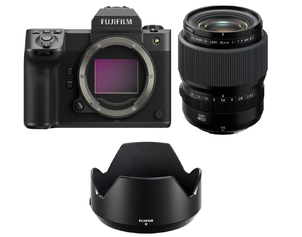 FUJIFILM GFX100 II w/ GF 55mm f/1.7 R WR Lens