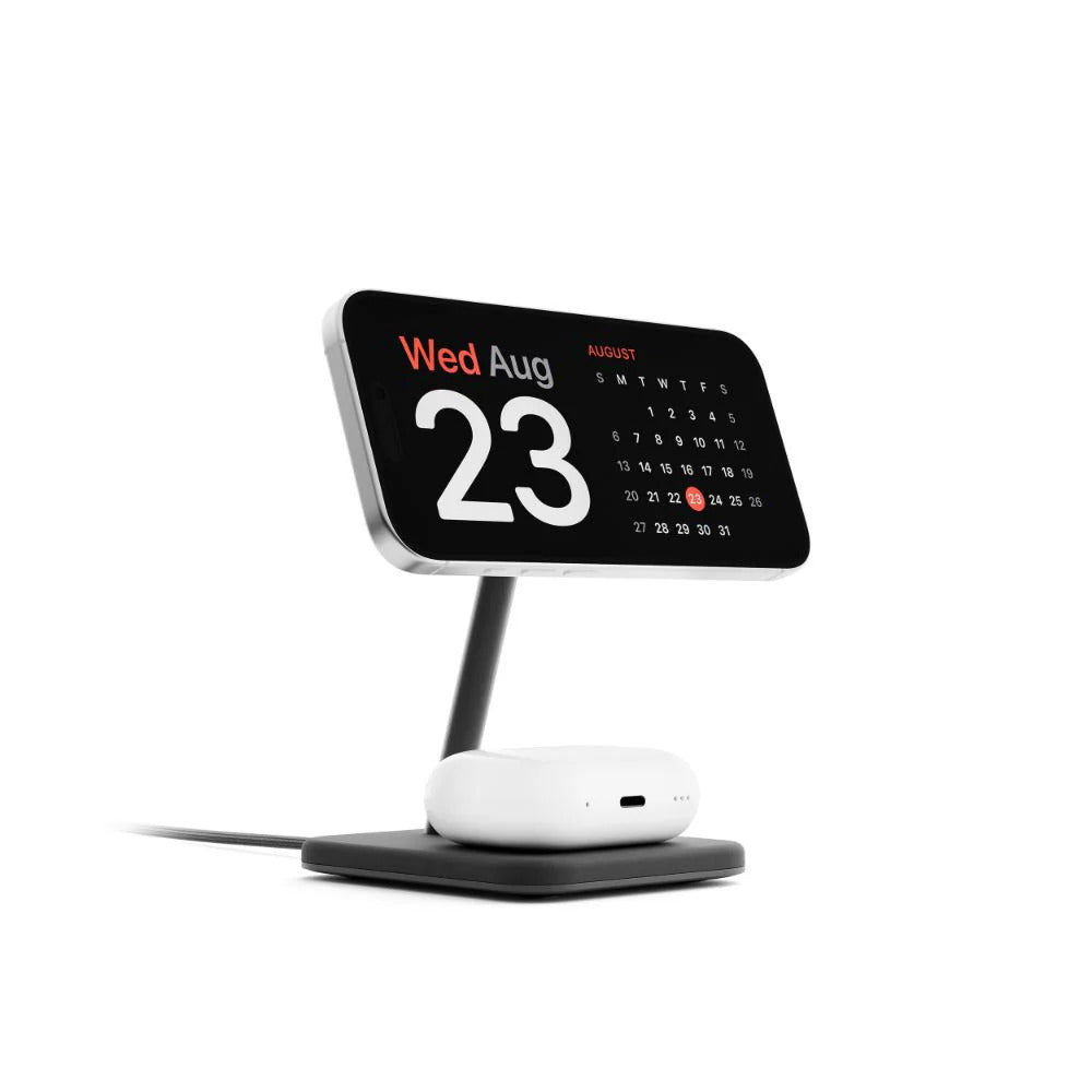 Twelve South HiRise 2 Deluxe 2-in-1 Qi2 Charger (Black)
