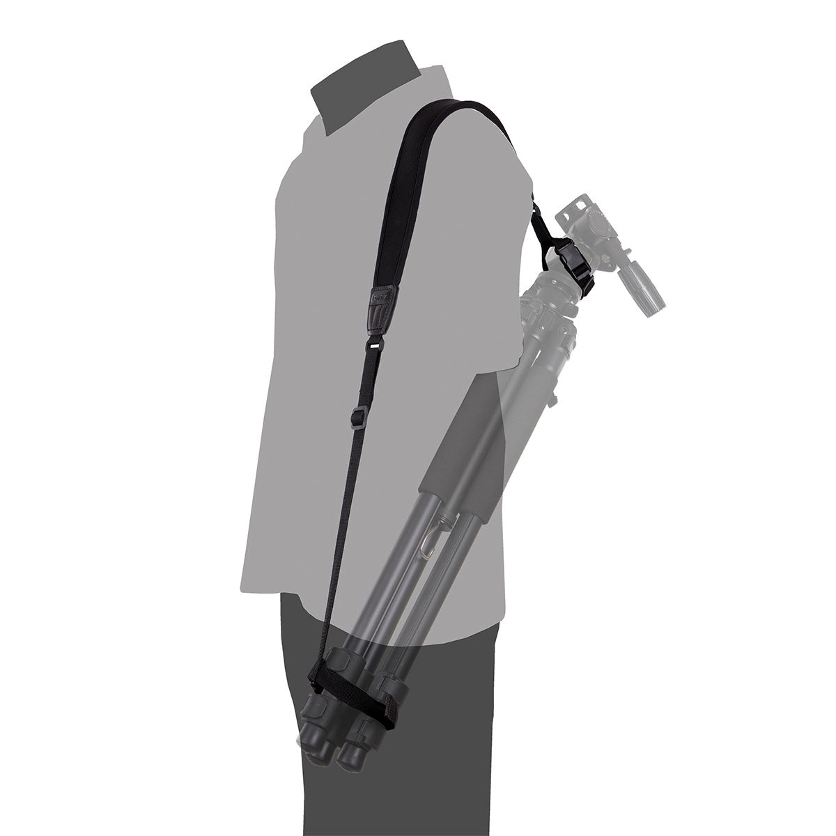 Glanz Tripod Shoulder Strap Non Slip Curved Neoprene 100cm Adjustable