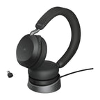 Jabra Evolve2 75 MS USB-C Stereo Bluetooth Headset with Charging Stand