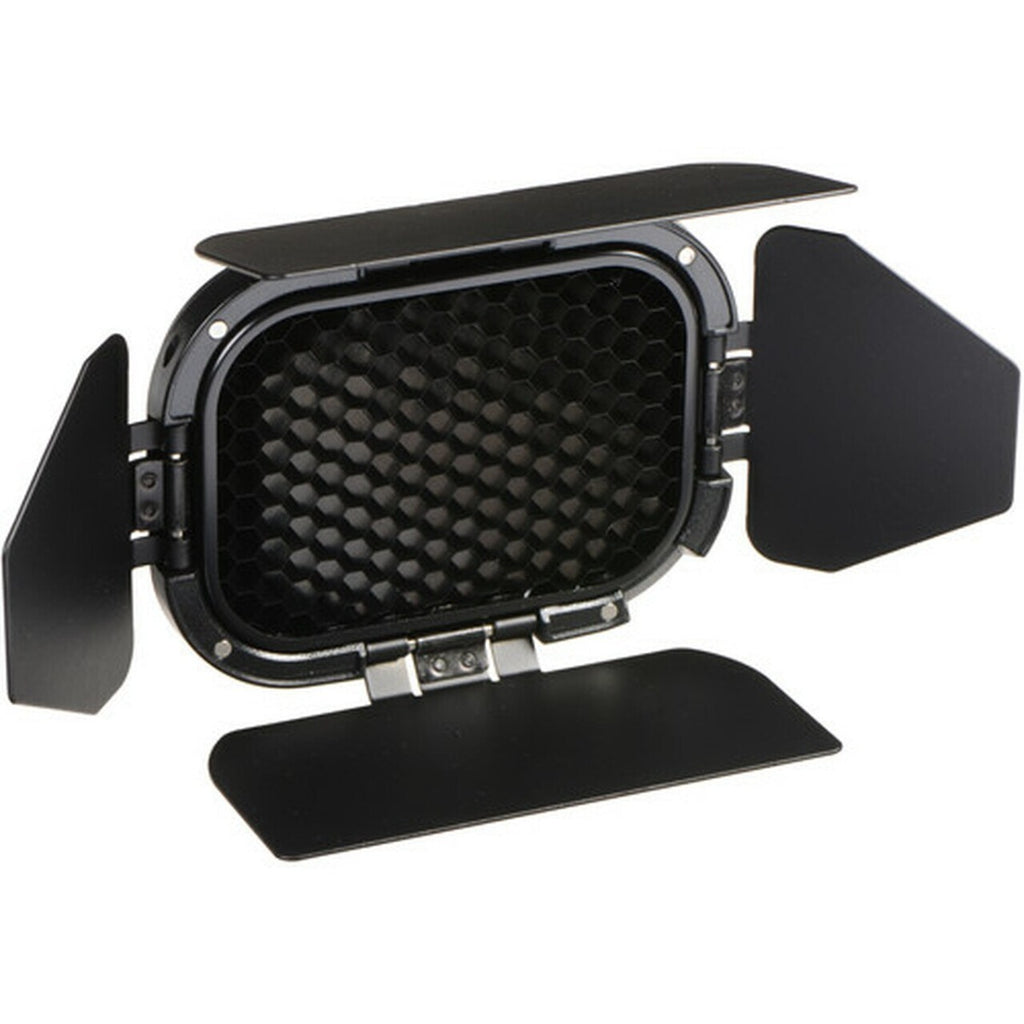 Godox BD-07 Barn Door with Honeycomb Grid and Colour Filter Set for AD200