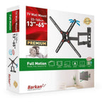 Barkan 13" - 65" 4 Movement Full Motion TV Wall Mount - Black