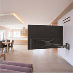 Barkan 13" - 90" 4 Movement Long, Dual Arm TV Wall Mount, Full Motion - Black