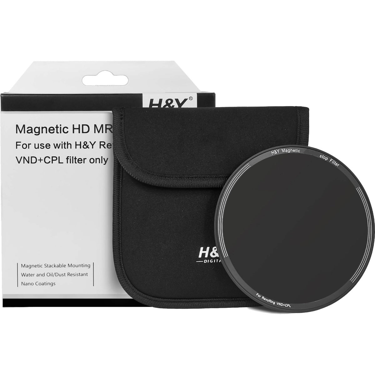 H and Y Filters ND16 Magnetic Clip-on Filter for RevoRing (58-77mm)
