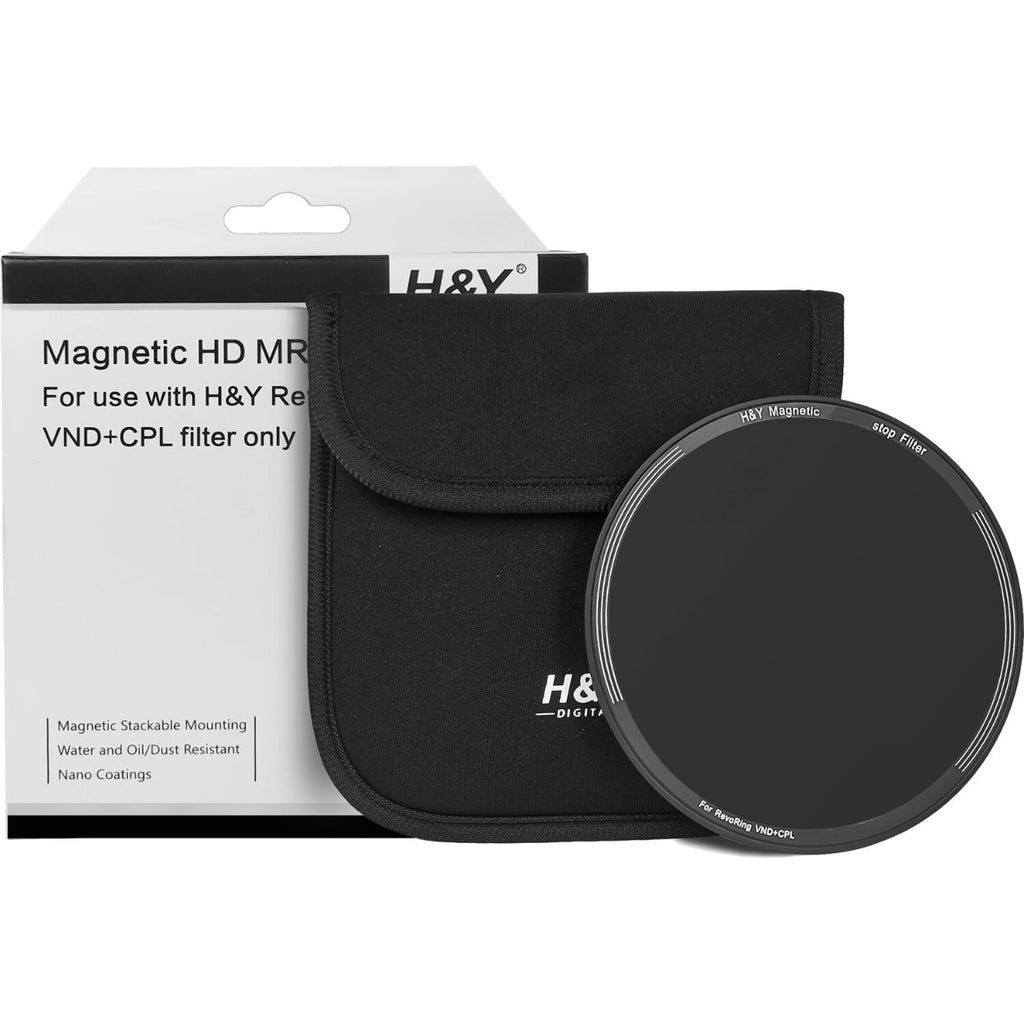 H&Y Filters ND400 Magnetic Clip-on Filter for RevoRing (46-62mm)