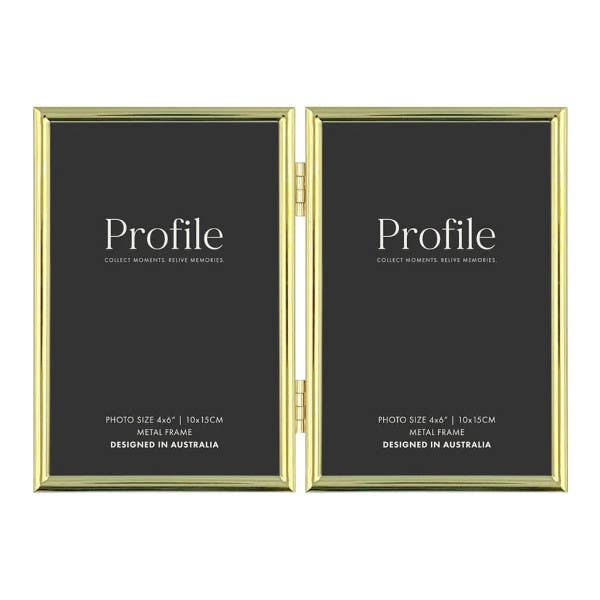Habitat Brass 4x6 Photo Frame (2) Horizon - Vertical