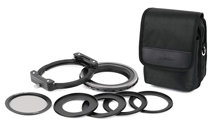 Haida 75PRO Starter Kit incl Holder, CPL 4 Adaptors 40mm 40.5mm 49 52mm and Pouch